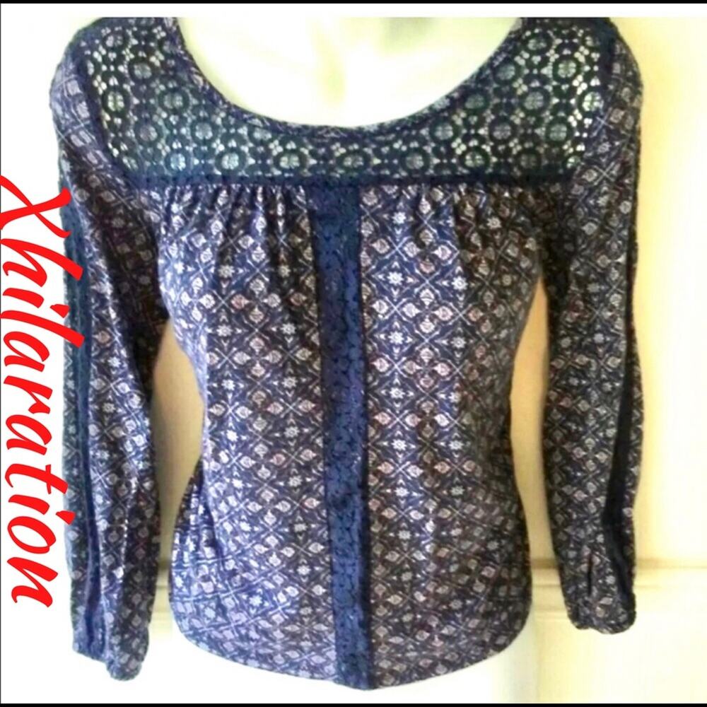 Beautiful Xhilaration Lace Eyelet Blouse